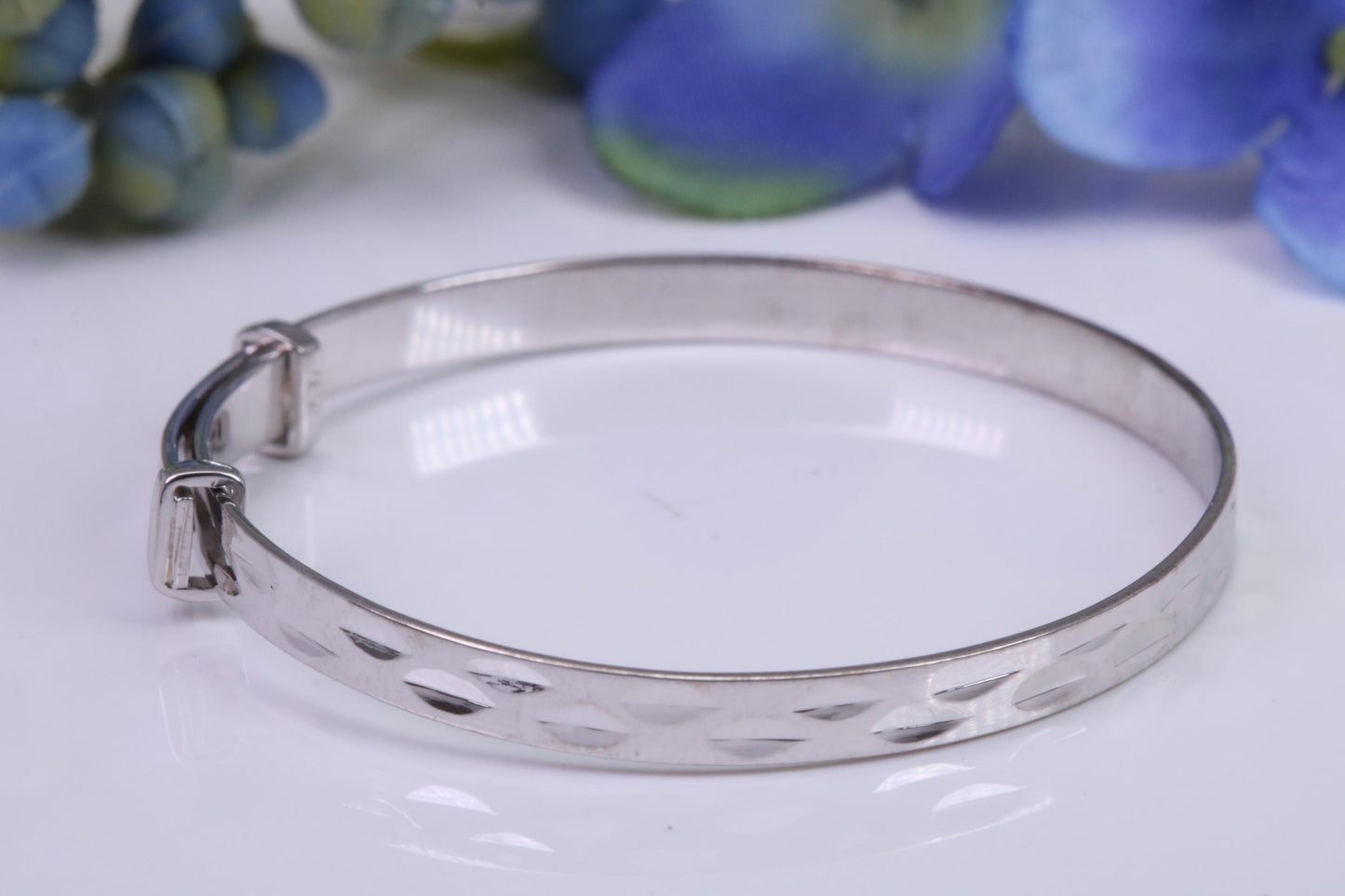 Childs Solid Silver Expanding Bangle