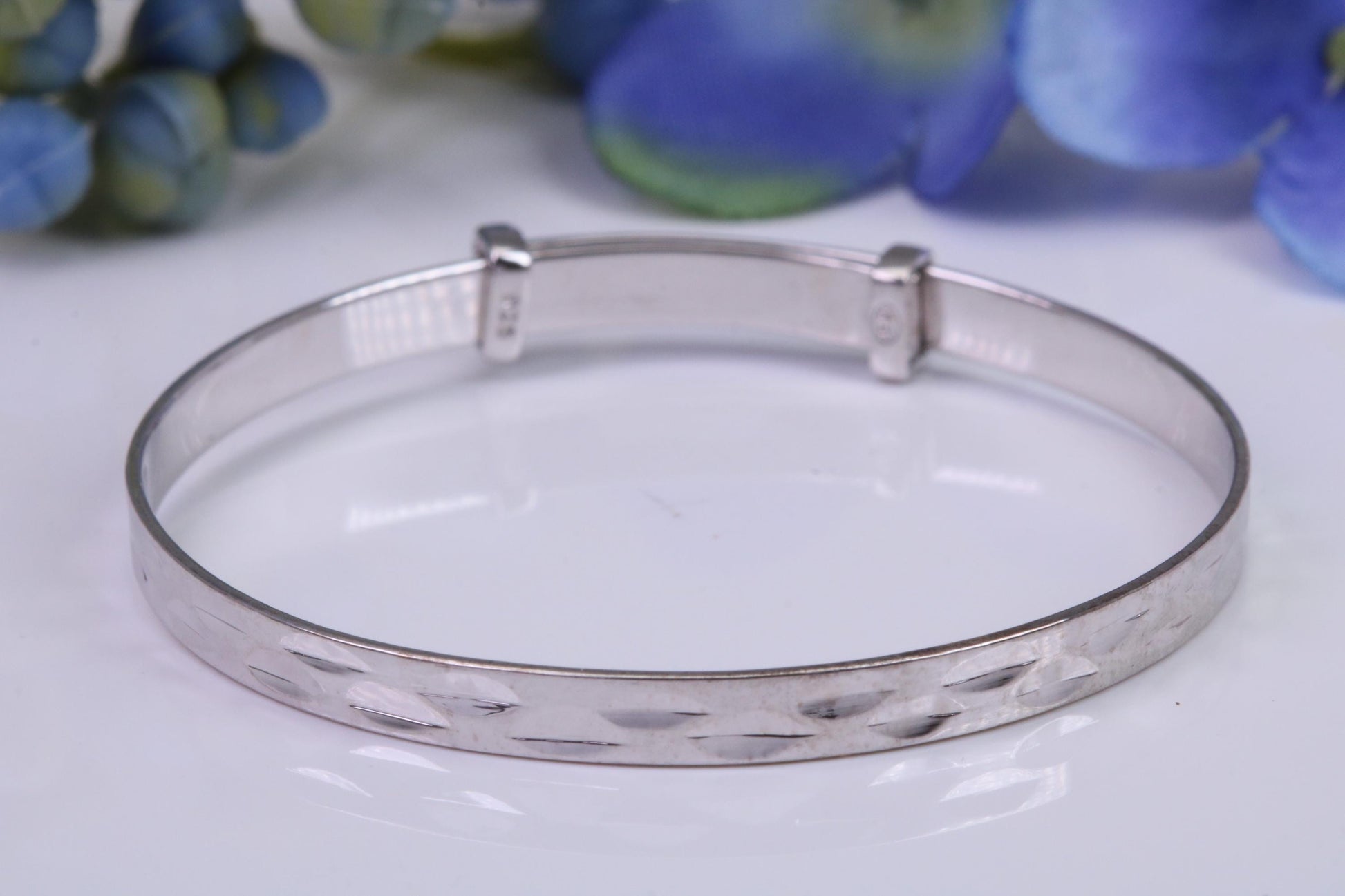 Childs Solid Silver Expanding Bangle
