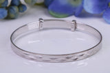 Childs Solid Silver Expanding Bangle