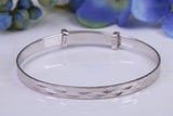 Childs Solid Silver Expanding Bangle