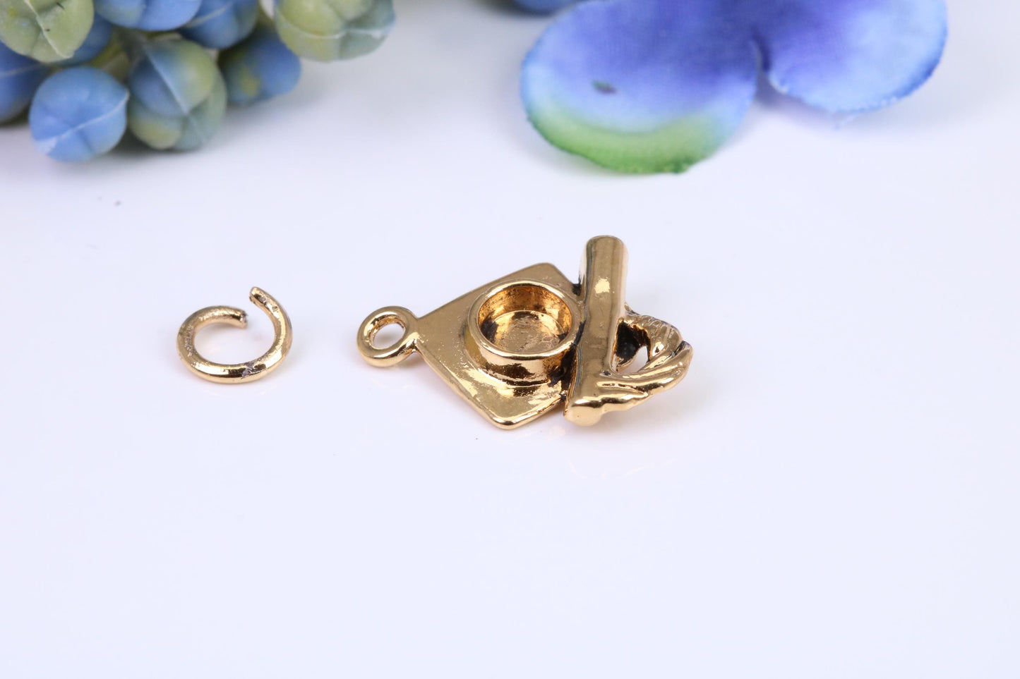 Mortar Hat, Graduation Hat Charm, Graduation Cap Charm, Charm, Made from your choice of Precious Metals, British Hallmarked