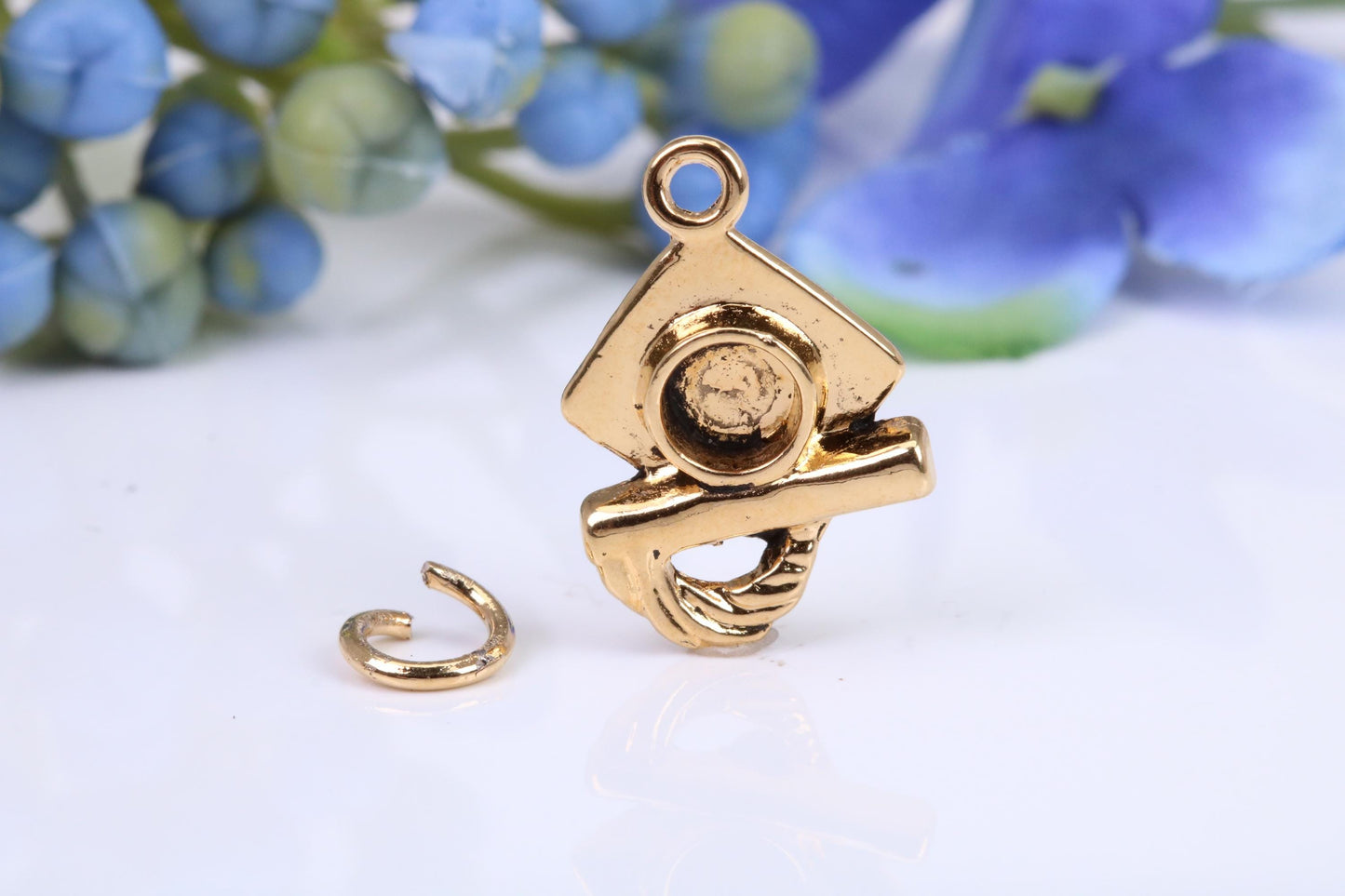 Mortar Hat, Graduation Hat Charm, Graduation Cap Charm, Charm, Made from your choice of Precious Metals, British Hallmarked