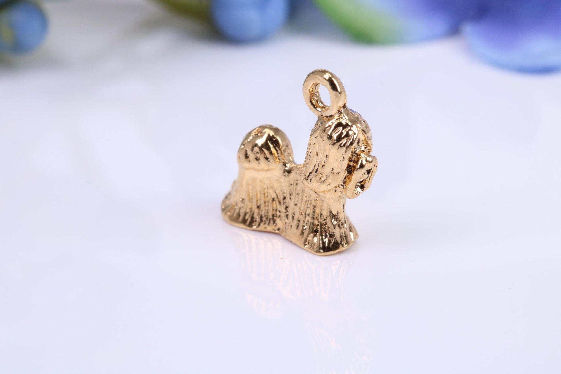 Dog Charm, Traditional Charm, Made from Solid Yellow Gold, British Hallmarked
