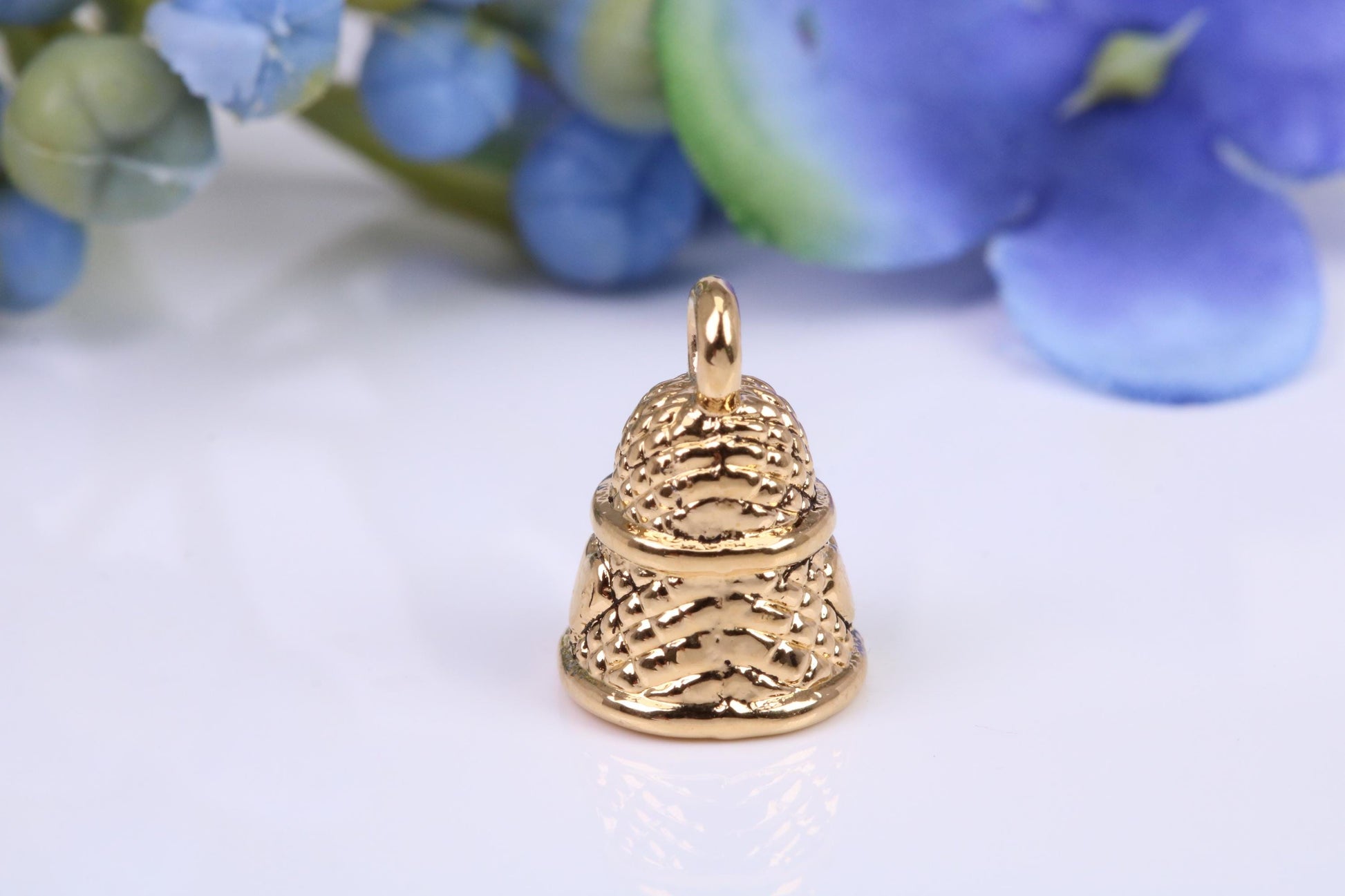 Bell Charm, Traditional Charm, Made from Solid Cast Yellow Gold, British Hallmarked