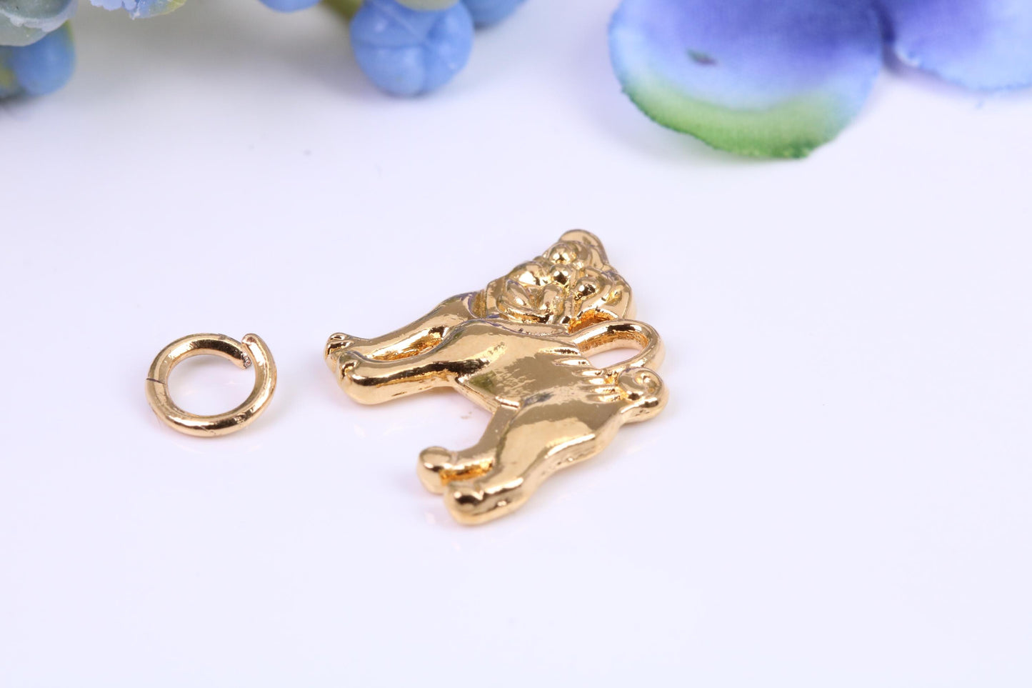 Rottweiler Charm, Made from Solid Yellow Gold, British Hallmarked