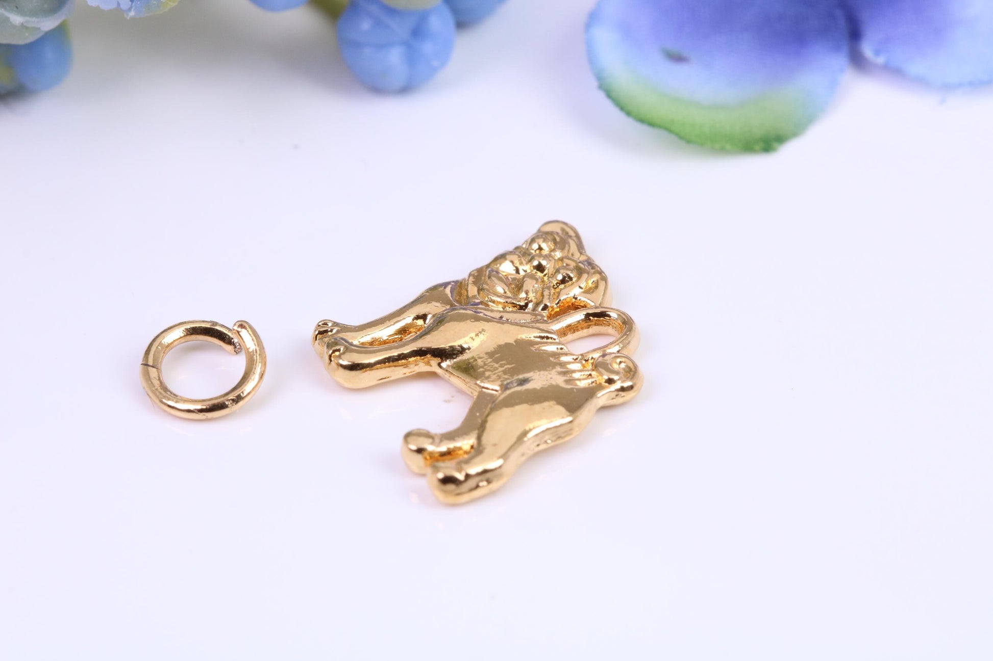 Rottweiler Charm, Made from Solid Yellow Gold, British Hallmarked