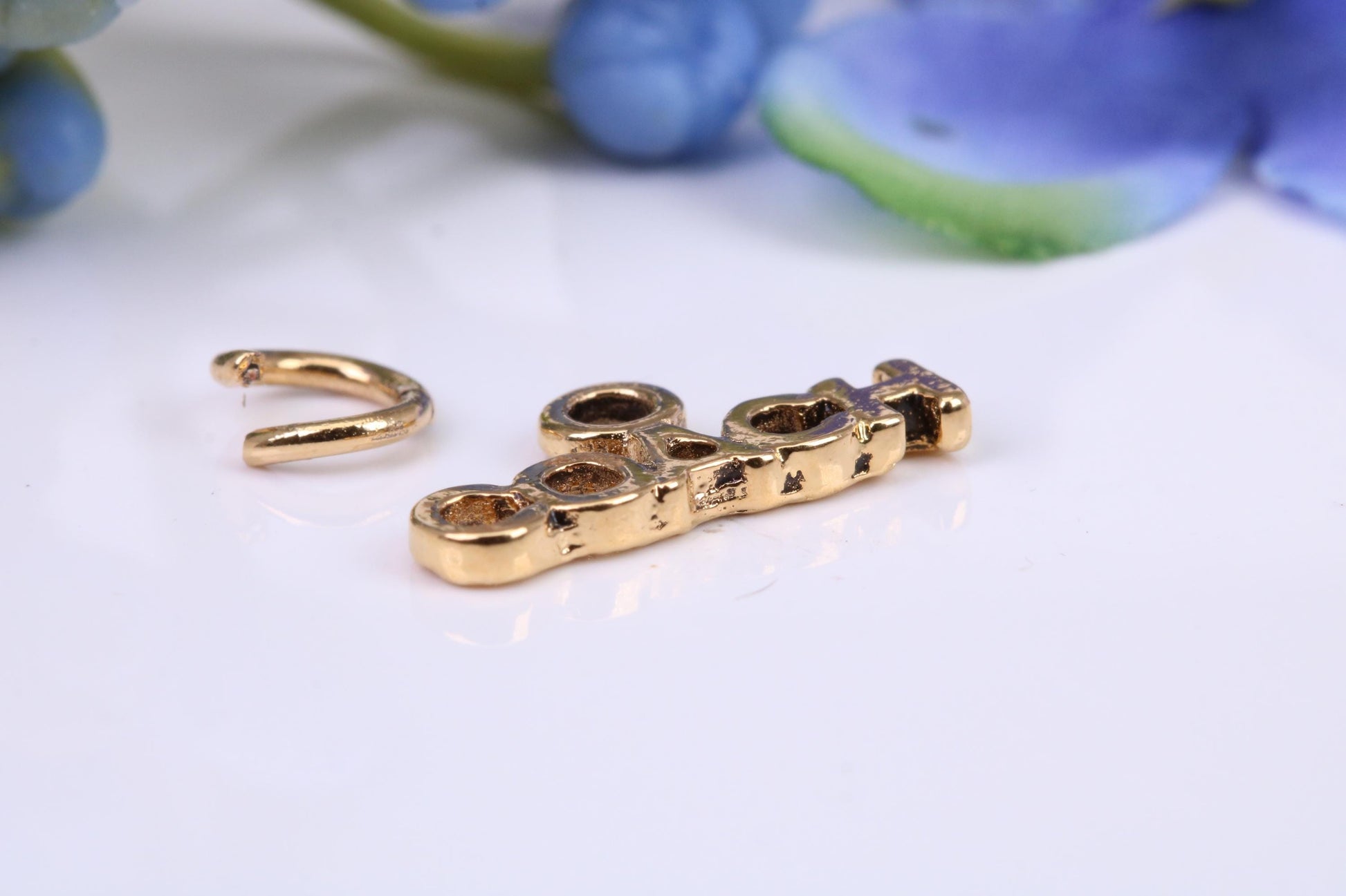 Sports Coach Charm, Made from Solid Cast Yellow Gold, British Hallmarked
