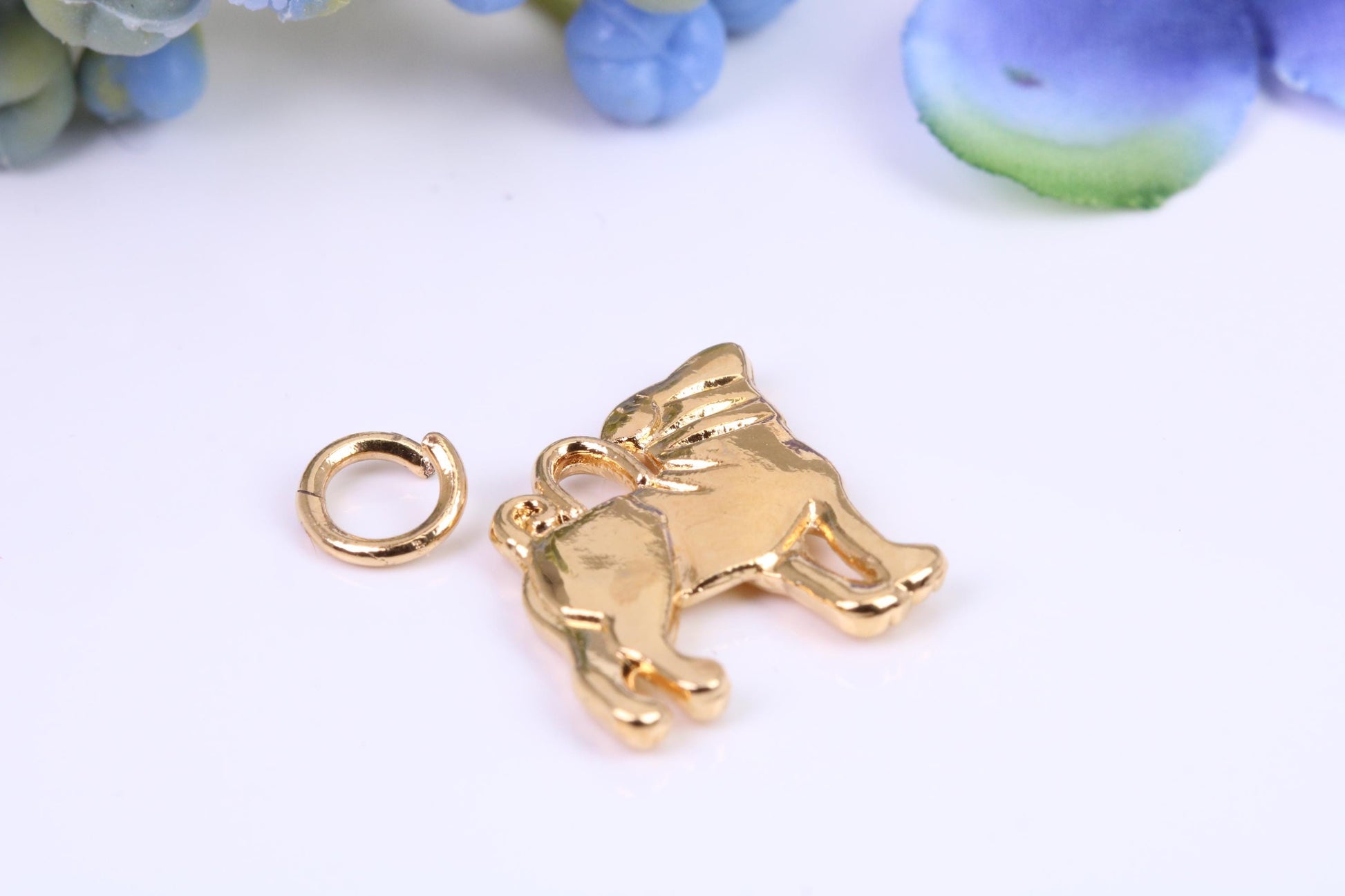 Rottweiler Charm, Made from Solid Yellow Gold, British Hallmarked