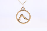 Yoga Necklace, Made from Solid Cast Yellow Gold, British Hallmarked