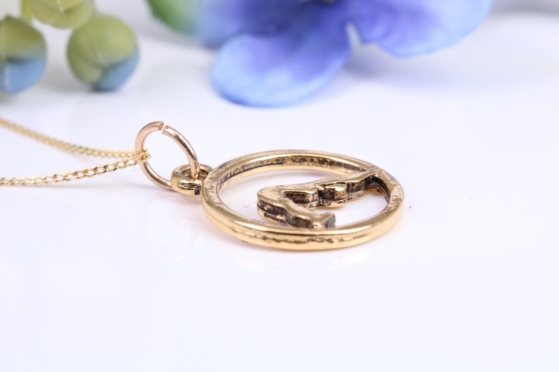 Yoga Necklace, Made from Solid Cast Yellow Gold, British Hallmarked
