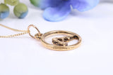 Yoga Necklace, Made from Solid Cast Yellow Gold, British Hallmarked