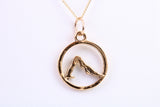 Yoga Necklace, Made from Solid Cast Yellow Gold, British Hallmarked