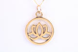 Yoga Necklace, Made from Solid Cast Yellow Gold, British Hallmarked