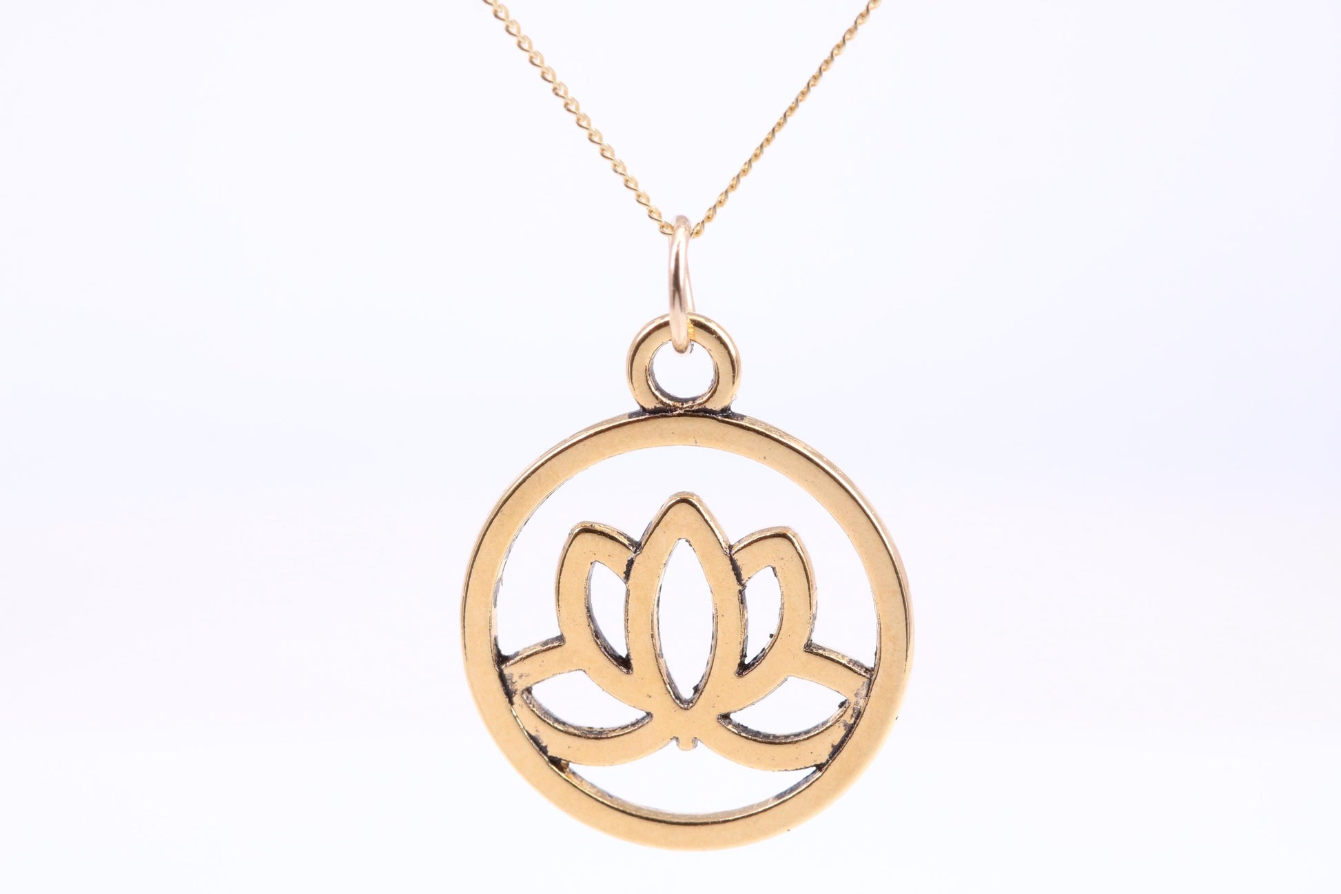 Yoga Necklace, Made from Solid Cast Yellow Gold, British Hallmarked