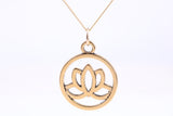 Yoga Necklace, Made from Solid Cast Yellow Gold, British Hallmarked