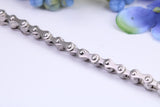 Steel Bike Chain Bracelet, Made from solid Steel, 8.50 Inches Long and 6 mm Wide