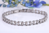 Steel Bike Chain Bracelet, Made from solid Steel, 8.50 Inches Long and 6 mm Wide
