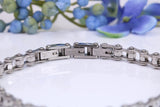 Steel Bike Chain Bracelet, Made from solid Steel, 8.50 Inches Long and 6 mm Wide