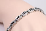 Gents Steel Bike Chain Bracelet, Made from solid Steel, 8.50 Inches Long and 7 mm Wide