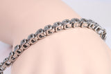 5 mm wide Cuban Steel Bracelet, Made from solid Steel, 8.50 Inches Long and 5 mm Wide