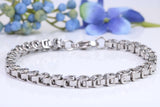 5 mm wide Cuban Steel Bracelet, Made from solid Steel, 8.50 Inches Long and 5 mm Wide