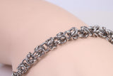 6 mm wide Cuban Steel Bracelet, Made from solid Steel, 8.50 Inches Long and 6 mm Wide