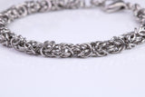 6 mm wide Cuban Steel Bracelet, Made from solid Steel, 8.50 Inches Long and 6 mm Wide