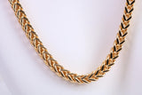 Cuban Chunky Steel Necklace, Made from solid Steel, IP Gold Plated, 5 mm Wide and available in two lengths