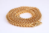 Cuban Chunky Steel Necklace, Made from solid Steel, IP Gold Plated, 5 mm Wide and available in two lengths