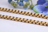 Steel Belcher Necklace, Made from solid Steel, IP Gold Plated, 4 mm Wide and available in two lengths