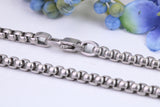 Chunky Belcher Steel Necklace, Made from solid Steel, 5 mm Wide and available in two lengths