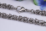 Chunky Cuban Steel Necklace, Made from solid Steel, 5 mm Wide and available in two lengths