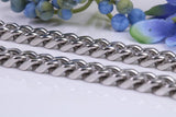 Chunky Curb Link Steel Necklace, Made from solid Steel, 7 mm Wide and available in two lengths