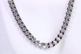 Chunky Curb Link Steel Necklace, Made from solid Steel, 7 mm Wide and available in two lengths