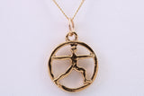 Yoga Necklace, Made from Solid Cast Yellow Gold, British Hallmarked