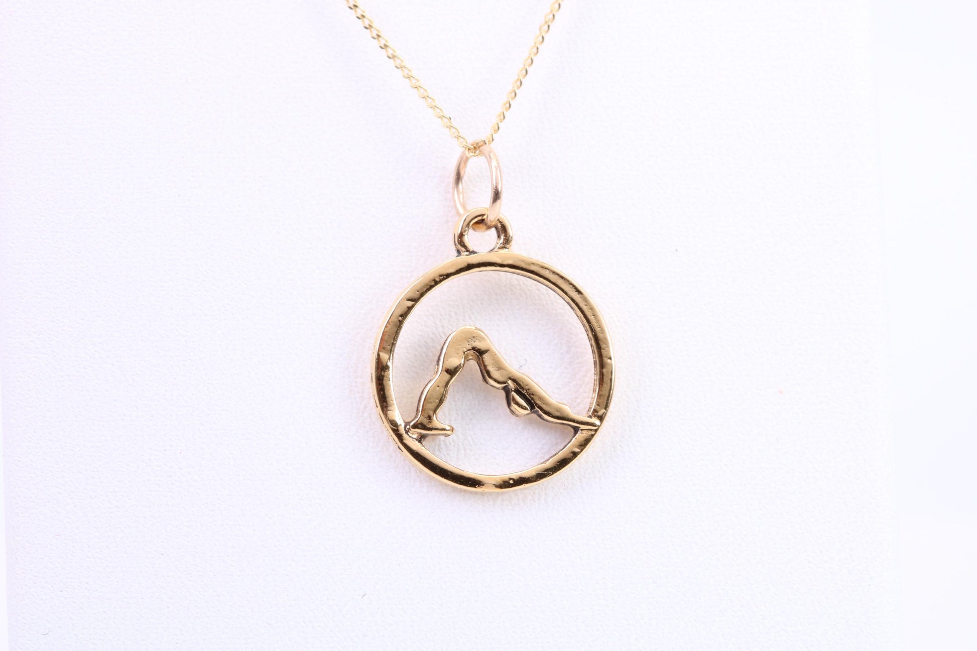 Yoga Necklace, Made from Solid Cast Yellow Gold, British Hallmarked