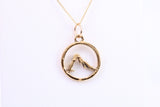Yoga Necklace, Made from Solid Cast Yellow Gold, British Hallmarked