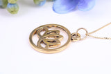 Yoga Necklace, Made from Solid Cast Yellow Gold, British Hallmarked