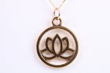 Yoga Necklace, Made from Solid Cast Yellow Gold, British Hallmarked