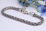 Gents Cuban Bracelet, made from solid Sterling Silver, 8.50 Inches Long x 5 mm wide, British Hallmarked