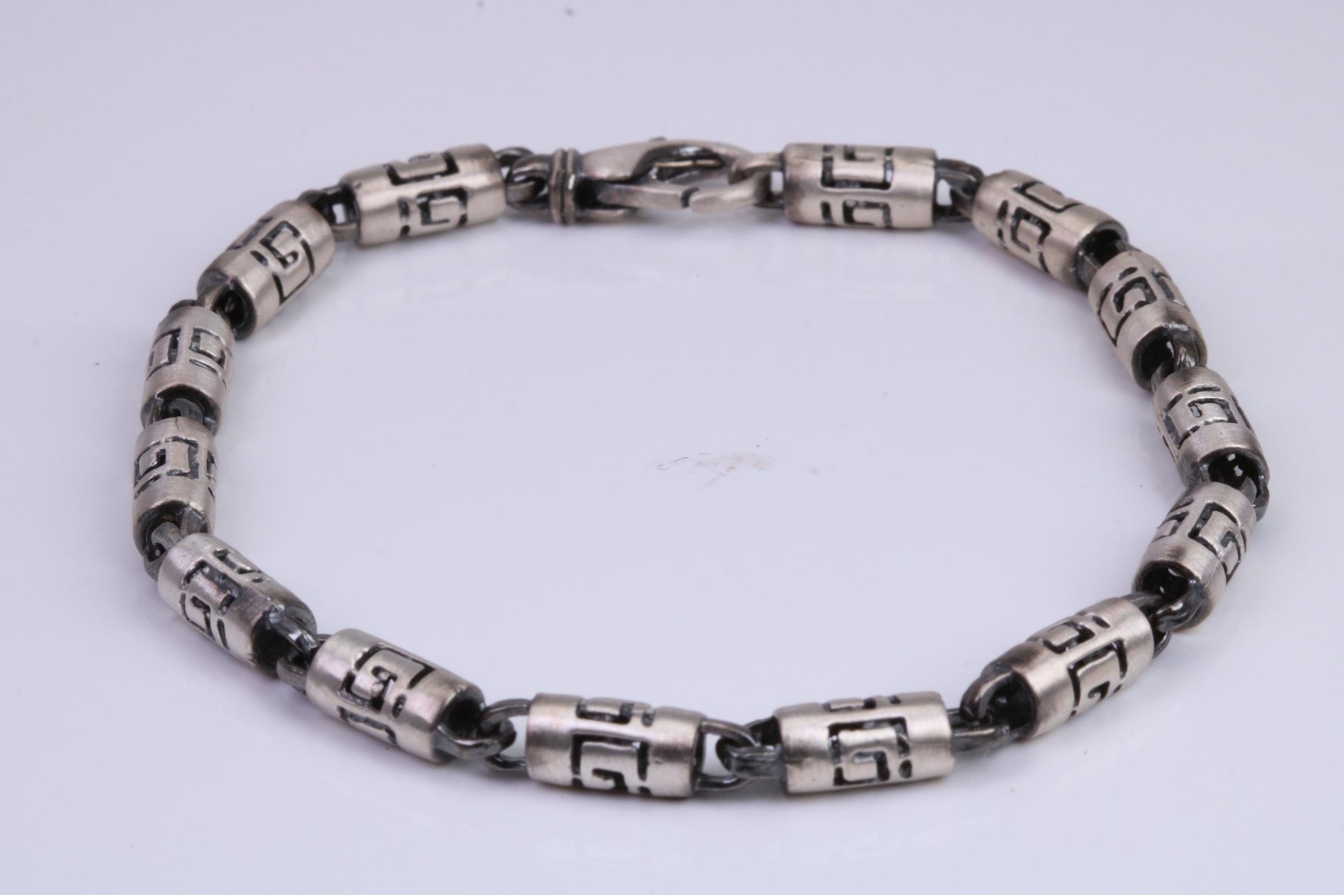 Unisex Cuban Bracelet, made from solid Sterling Silver, 8 Inches Long x 5 mm wide
