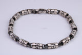 Unisex Cuban Bracelet, made from solid Sterling Silver, 8 Inches Long x 5 mm wide