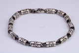 Unisex Cuban Bracelet, made from solid Sterling Silver, 8 Inches Long x 5 mm wide