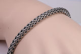 Cuban Bracelet, made from solid Sterling Silver, 8.50 Inches Long x 5 mm wide, British Hallmarked