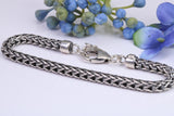 Cuban Bracelet, made from solid Sterling Silver, 8.50 Inches Long x 5 mm wide, British Hallmarked