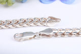 Gents heavy Byzantine Chain, made from solid Sterling Silver, 26 Inches Long x 5 mm wide, British Hallmarked