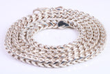 Gents heavy Byzantine Chain, made from solid Sterling Silver, 26 Inches Long x 5 mm wide, British Hallmarked