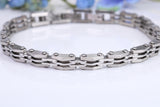Gents Steel Bike Chain Bracelet, Made from solid Steel, 8.50 Inches Long and 7 mm Wide