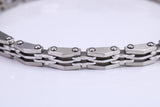 Gents Steel Bike Chain Bracelet, Made from solid Steel, 8.50 Inches Long and 7 mm Wide