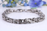 Gents Cuban Steel Bracelet, Made from solid Steel, 8.50 Inches Long and 6 mm Wide